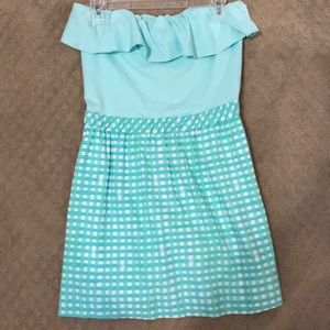 Straplesss ruffle Lilly Pulitzer Dress